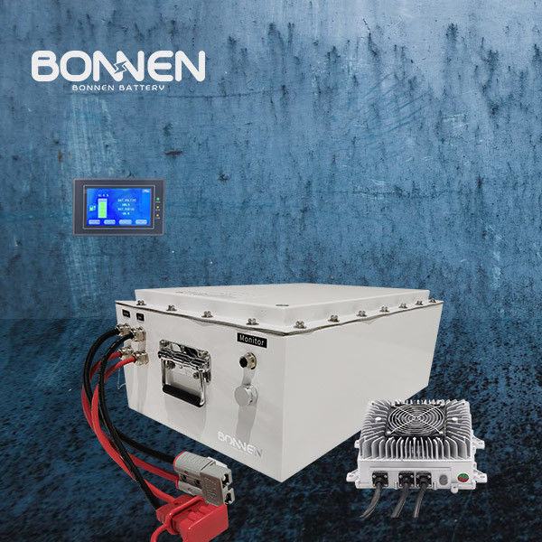 Teknelere 96V 50Ah Lityum Pil 5KWH Toplam Enerji ve Uzak LCD İzleme dahil