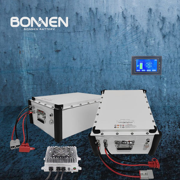96V 4.8KWH 50Ah Li-Ion Tekne Pil Paketi Uzaktan LCD İzleme Alüminyum Kasa